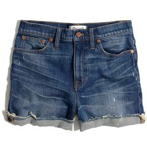 Madewell high-rise denim shorts